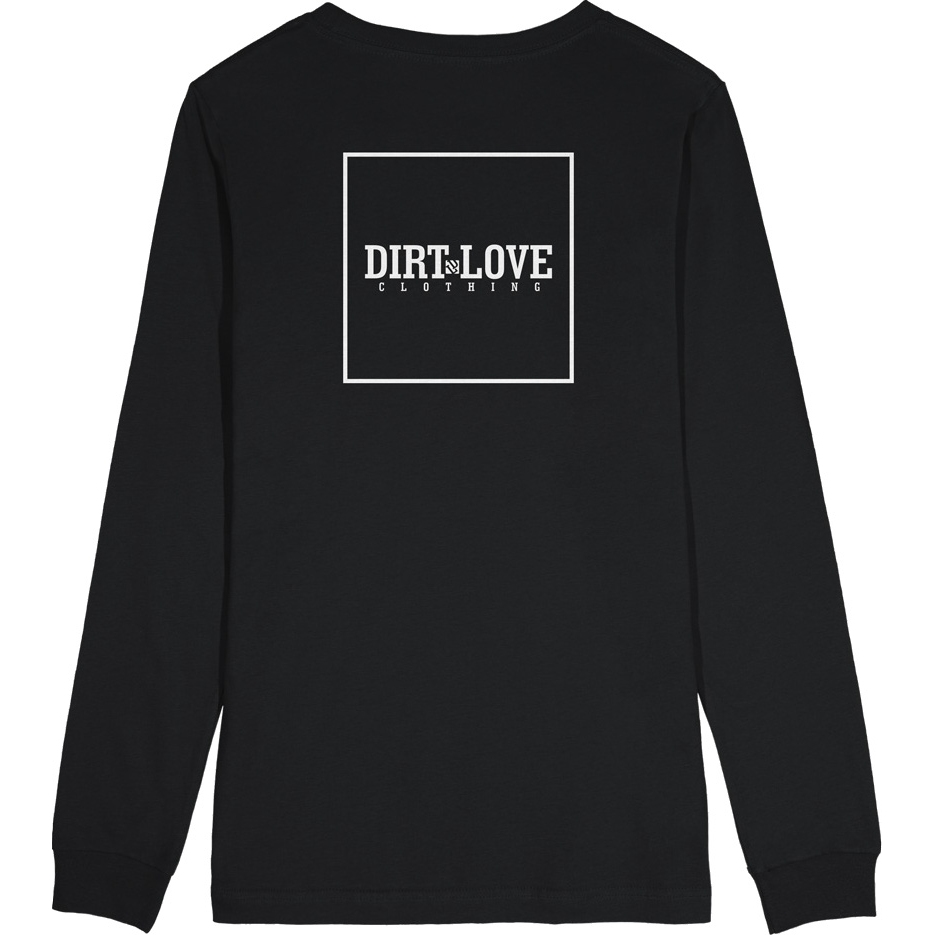 Productfoto van Dirt Love Box Logo Shirt met Lange Mouwen - zwart