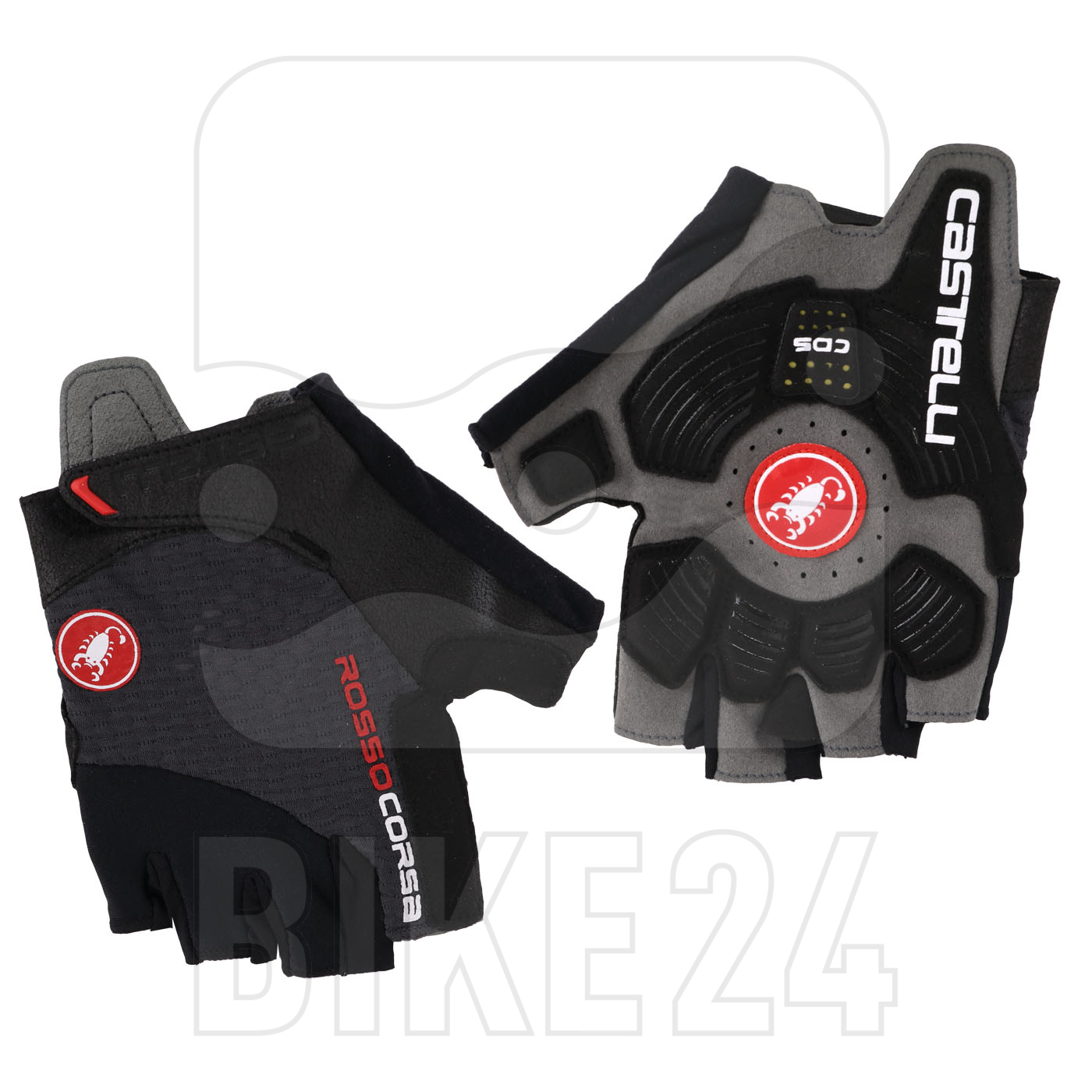 Produktbild von Castelli Rosso Corsa Pro V Kurzfinger-Handschuhe - dark grey 030