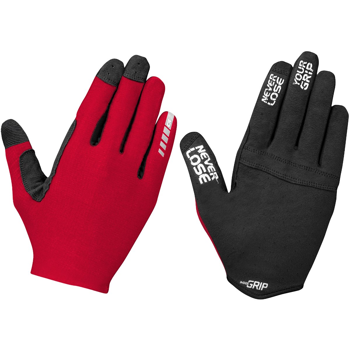 Picture of GripGrab Aerolite InsideGrip™ Long Finger Gloves - Red