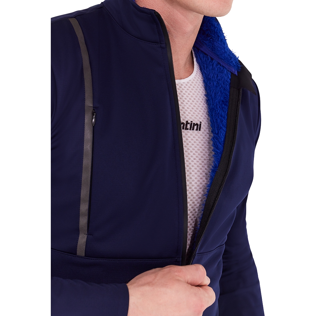 Santini Vega+ Winter Jacket Men 5W50775VEGA blu nautica NT BIKE24