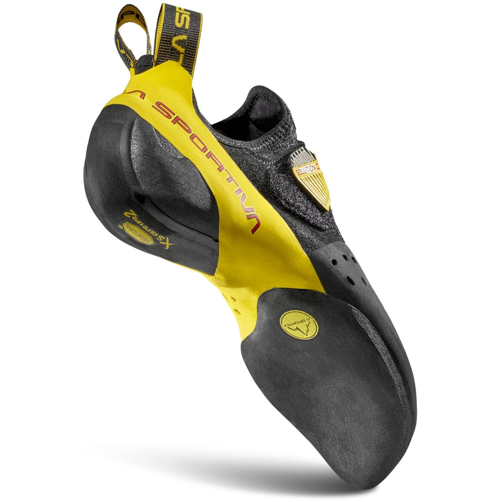 LA SPORTIVA - スポルティバ SolutionComp La Sportiva Solution Comp Climbing Shoes Men - Black/Yellow
