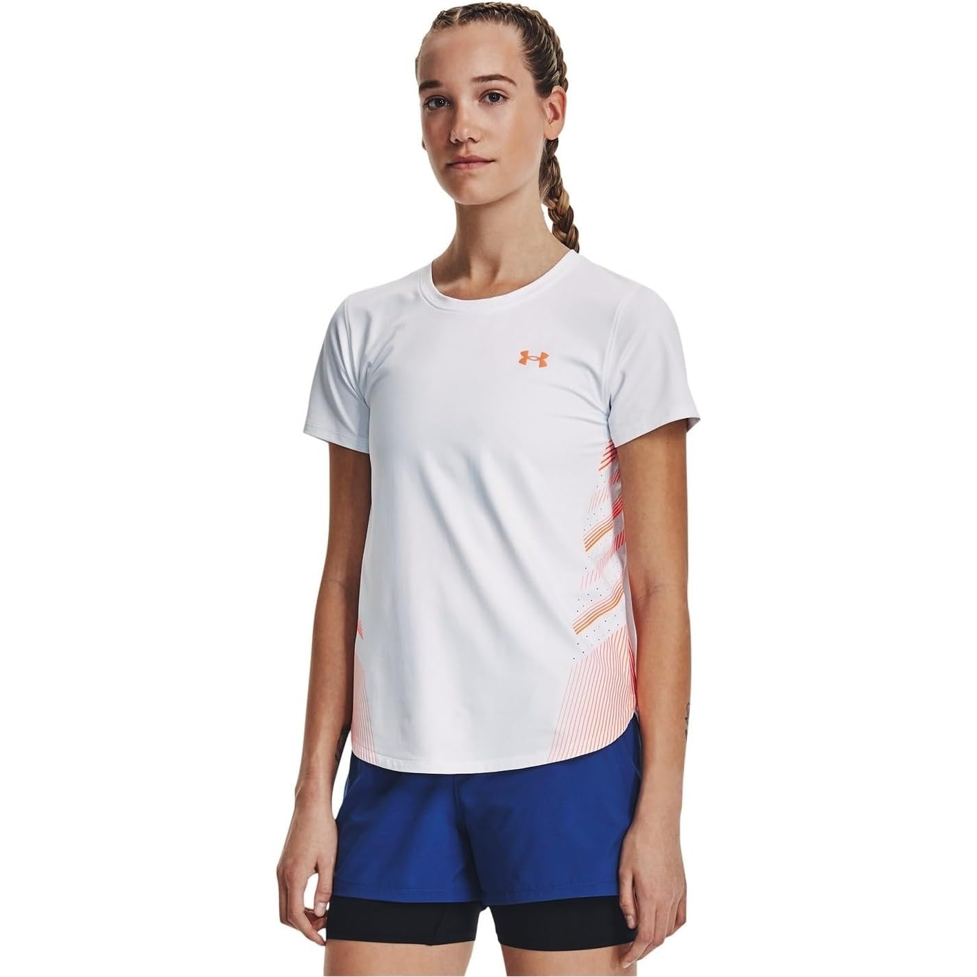 Under Armour UA Iso-Chill Laser T-Shirt Women - L - WhiteReflective 4790₽