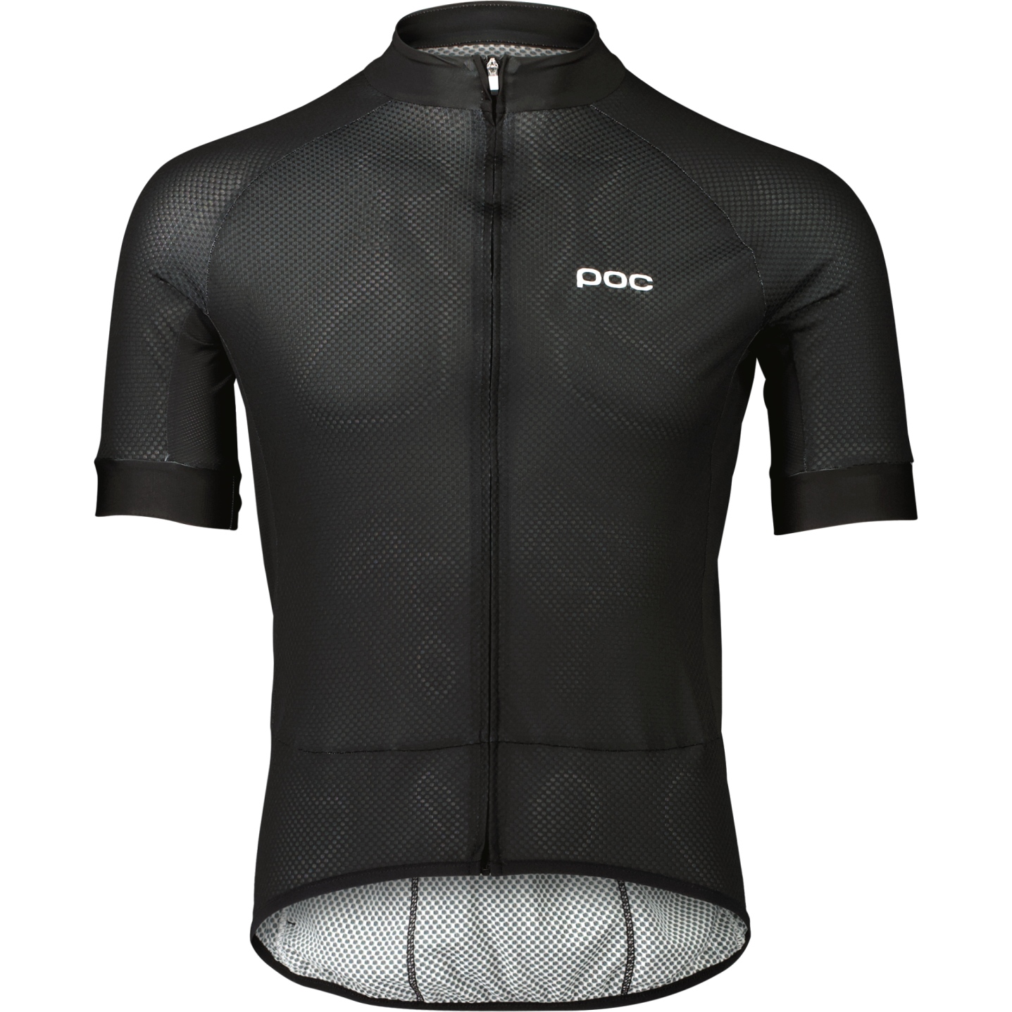 Productfoto van POC Essential Road Logo Shirt Heren - 8002 Uranium Black/Hydrogen White