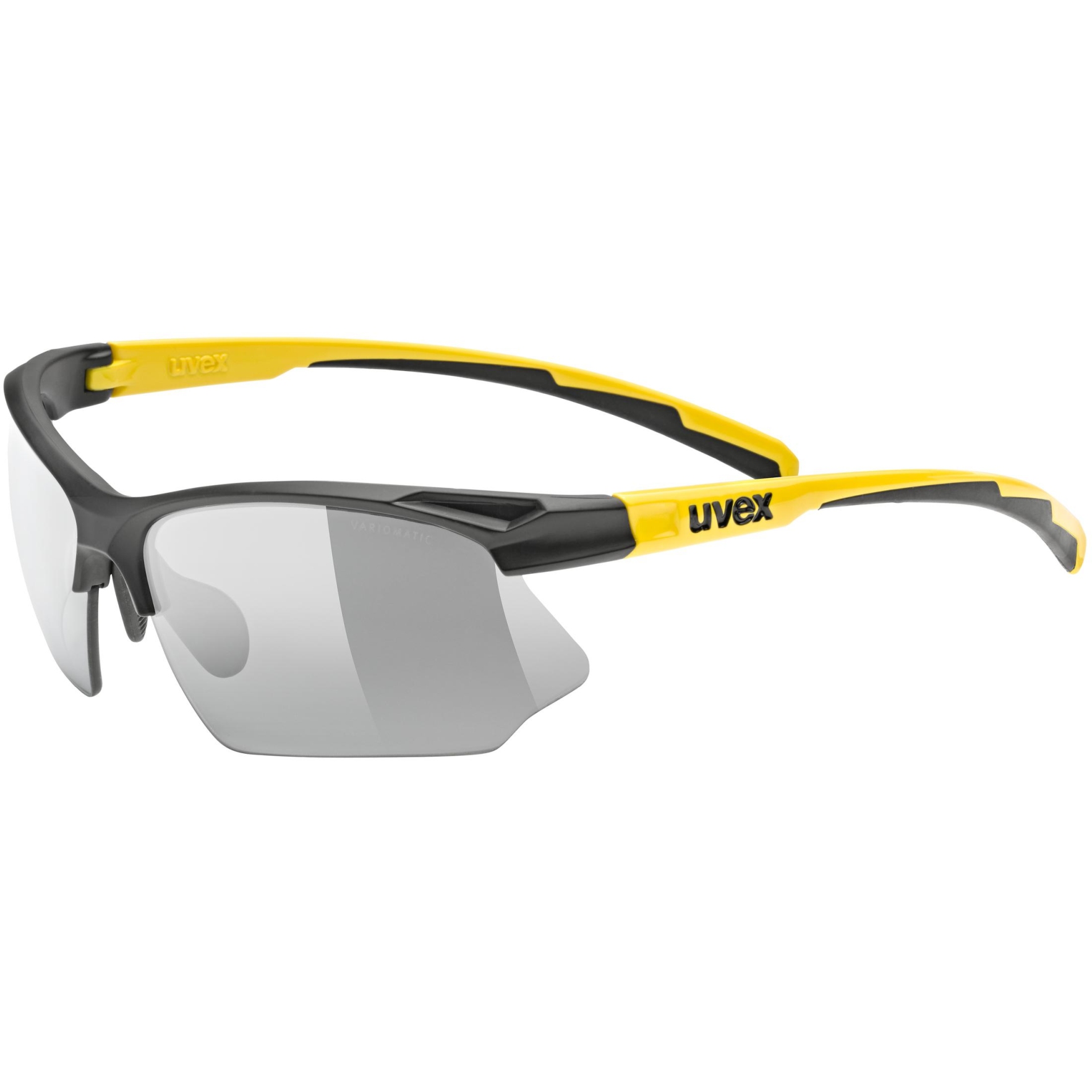 Picture of Uvex sportstyle 802 V Glasses - black matt-sunbee/variomatic smoke