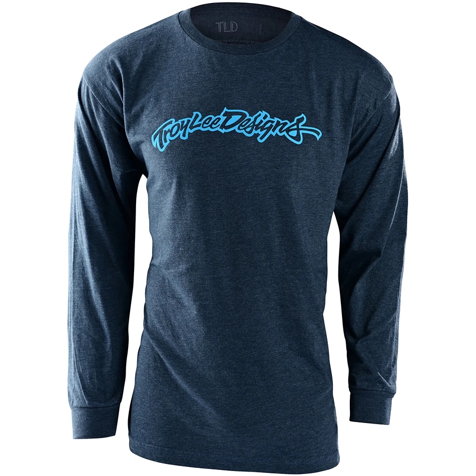 Foto van Troy Lee Designs History Longsleeve Shirt - Navy Heather