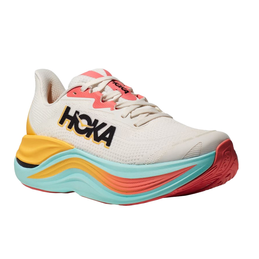 Picture of Hoka Skyward X Running Shoes Women - blanc de blanc / swim day