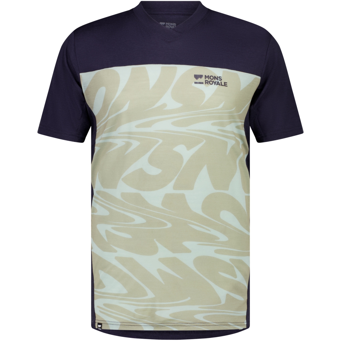 Produktbild von Mons Royale Redwood Merino Air-Con V T-Shirt Herren - signal lost / 9 iron