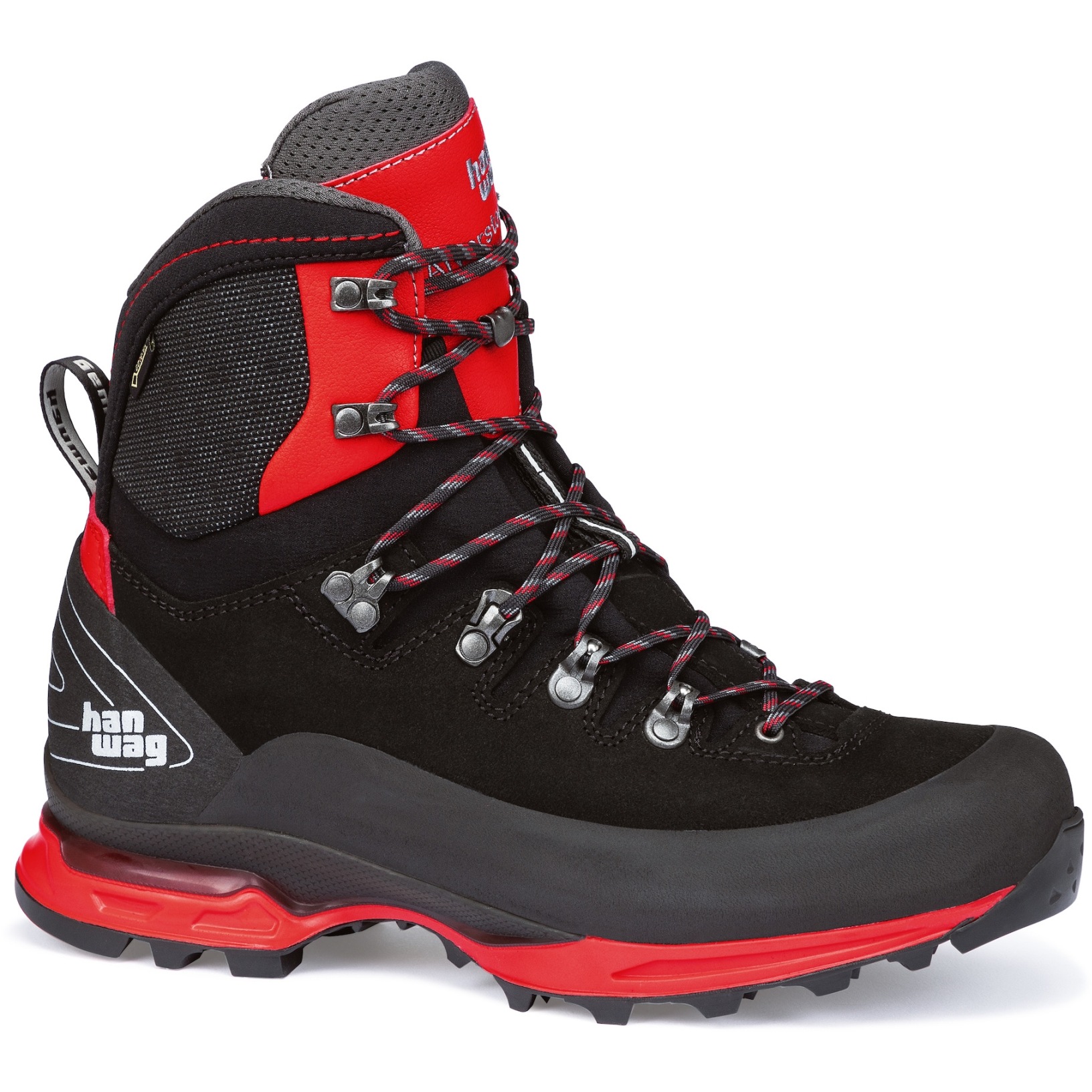 Picture of Hanwag Alverstone II GTX Shoes Men - Black/Red