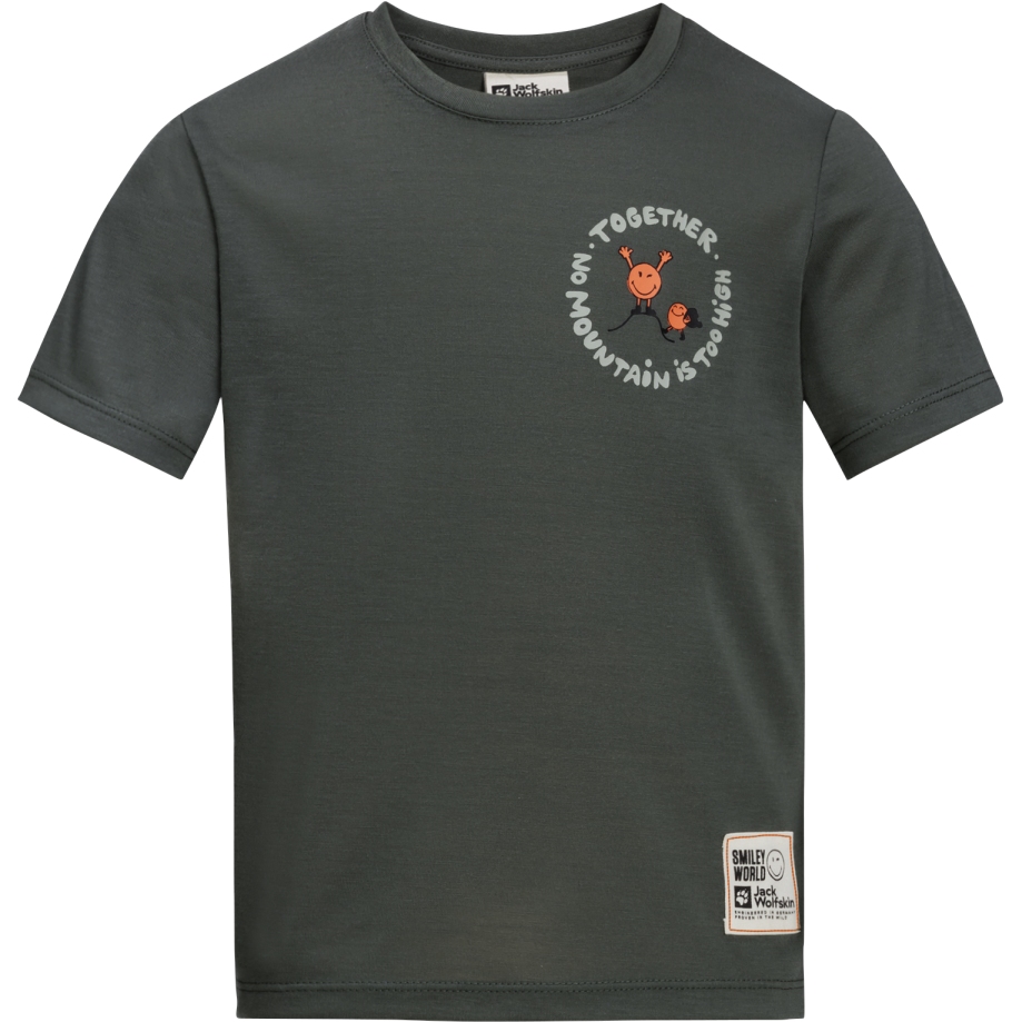 Productfoto van Jack Wolfskin Smileyworld Together T-Shirt Kinder - slate green