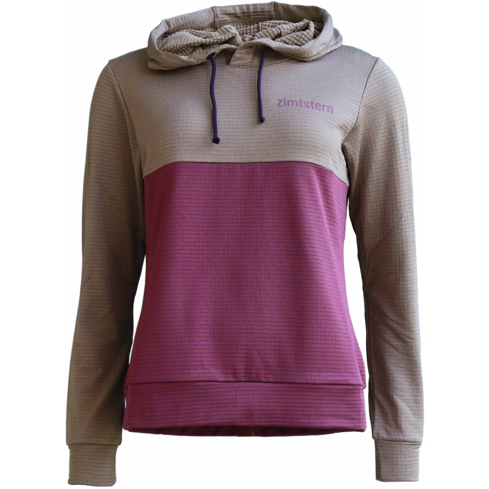 Produktbild von Zimtstern Tech Hoodz Kapuzenpullover Damen - Military Olive / Windsor Wine