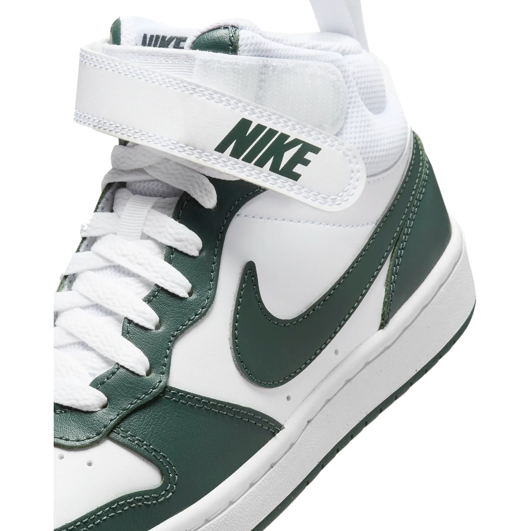 Nike Court Borough Mid 2 Schuhe fur altere Kinder white vintage green CD7782 119