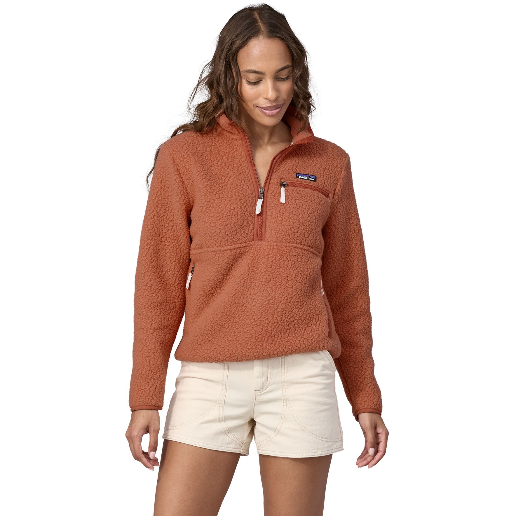 Picture of Patagonia Retro Pile Marsupial Fleece Pullover Women - Sienna Clay