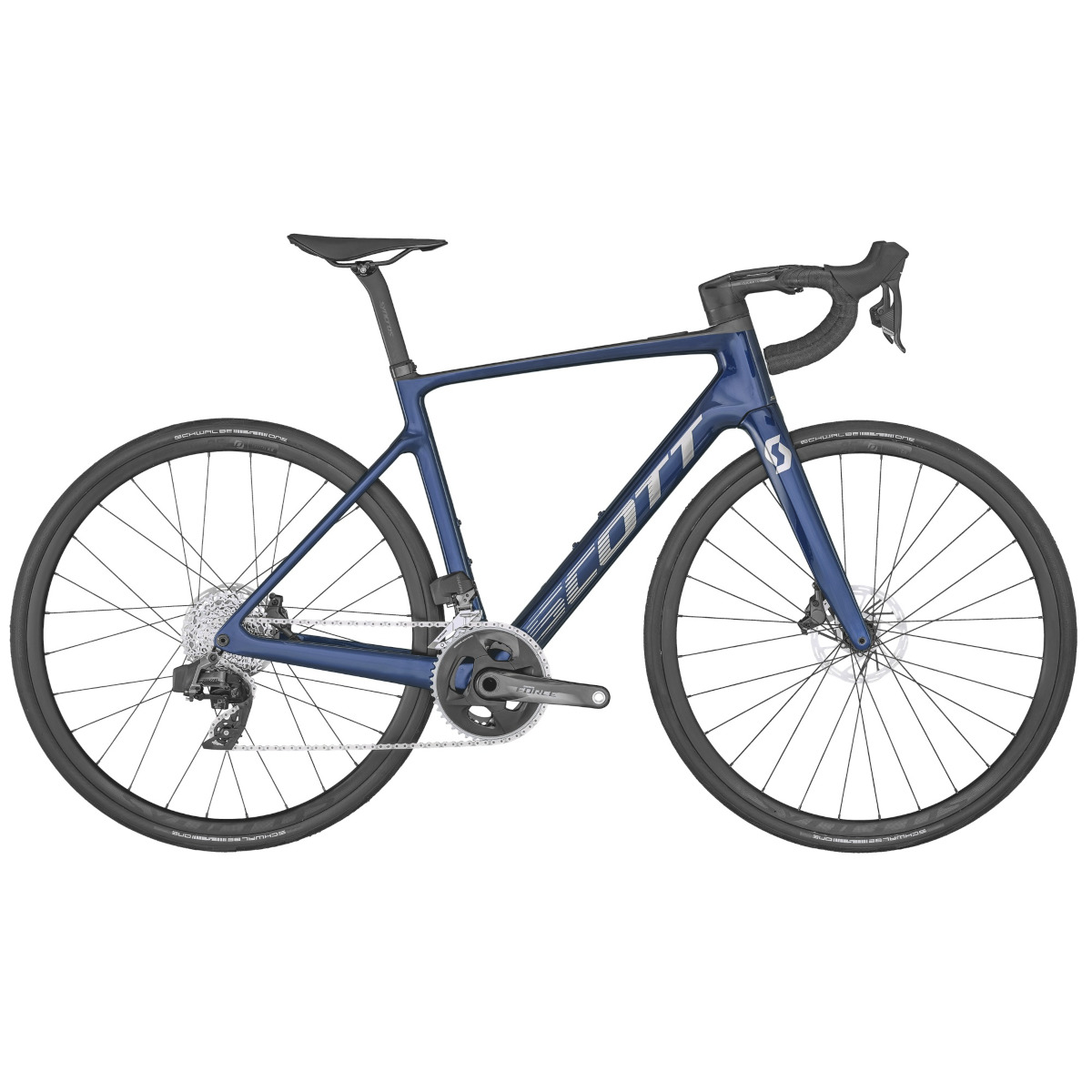 Photo produit de SCOTT ADDICT eRIDE 20 - Carbon Road E-Bike - 2022 - stellar blue / gloss chrome