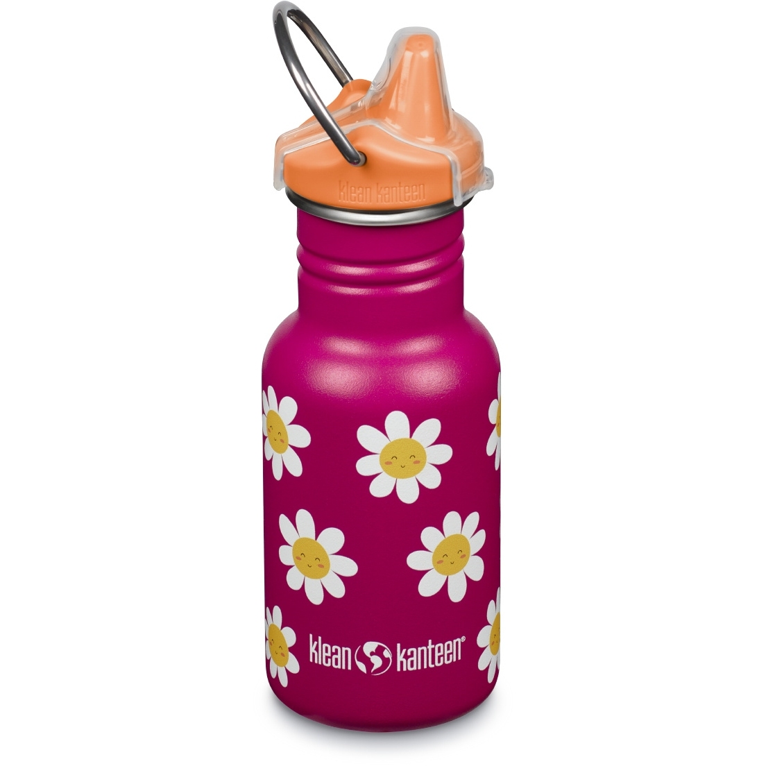 Bild von Klean Kanteen Kid Classic Sippy Cap Trinkflasche - 355ml - happy flowers