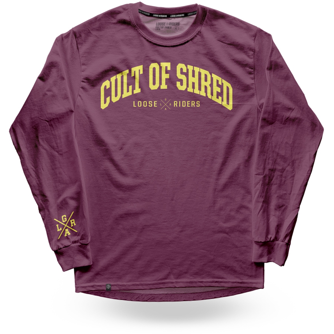 Picture of Loose Riders Collegiate Technical Long Sleeve Jersey - Burgundy