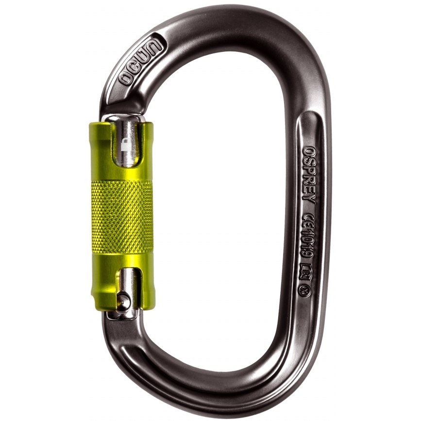 Productfoto van Ocún Osprey Twist Carabiner - anthacite/green