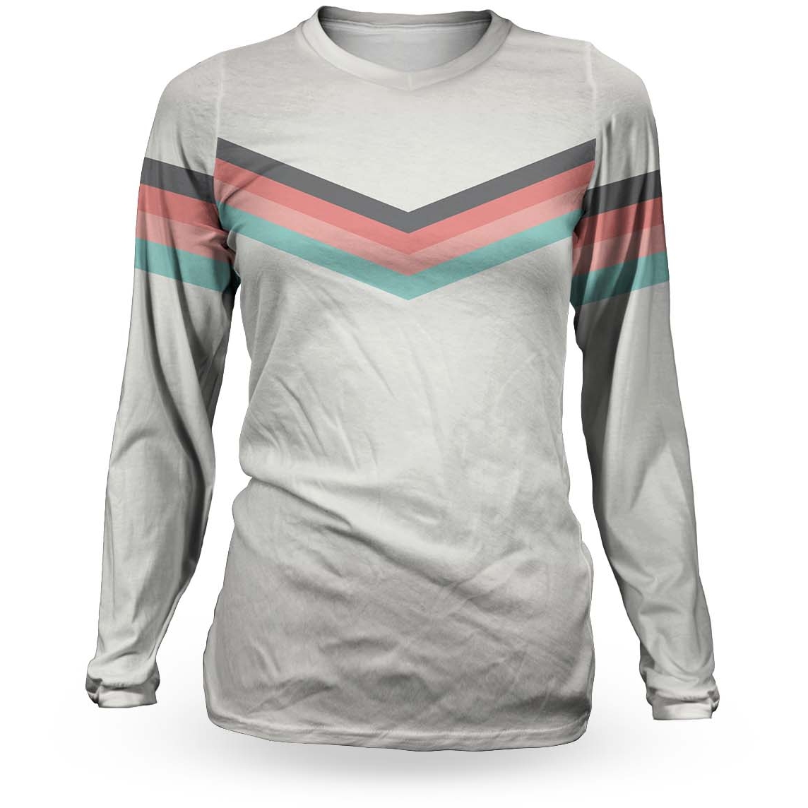 Picture of Loose Riders C/S Technical Womens Long Sleeve Jersey - Chevron White