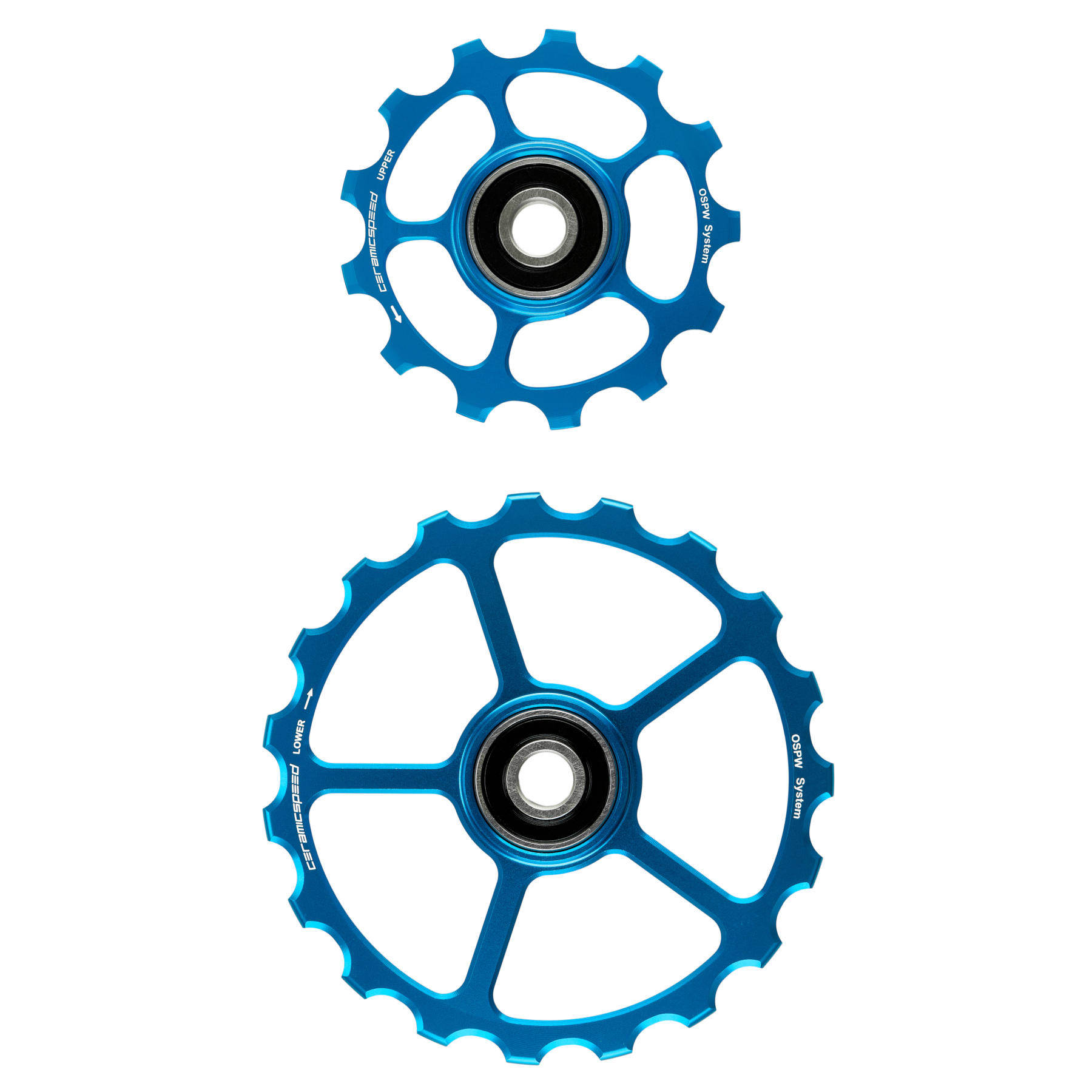 Picture of CeramicSpeed Replacement Derailleur Pulleys - OSPW | 13/19 Teeth | Coated Bearings - blue