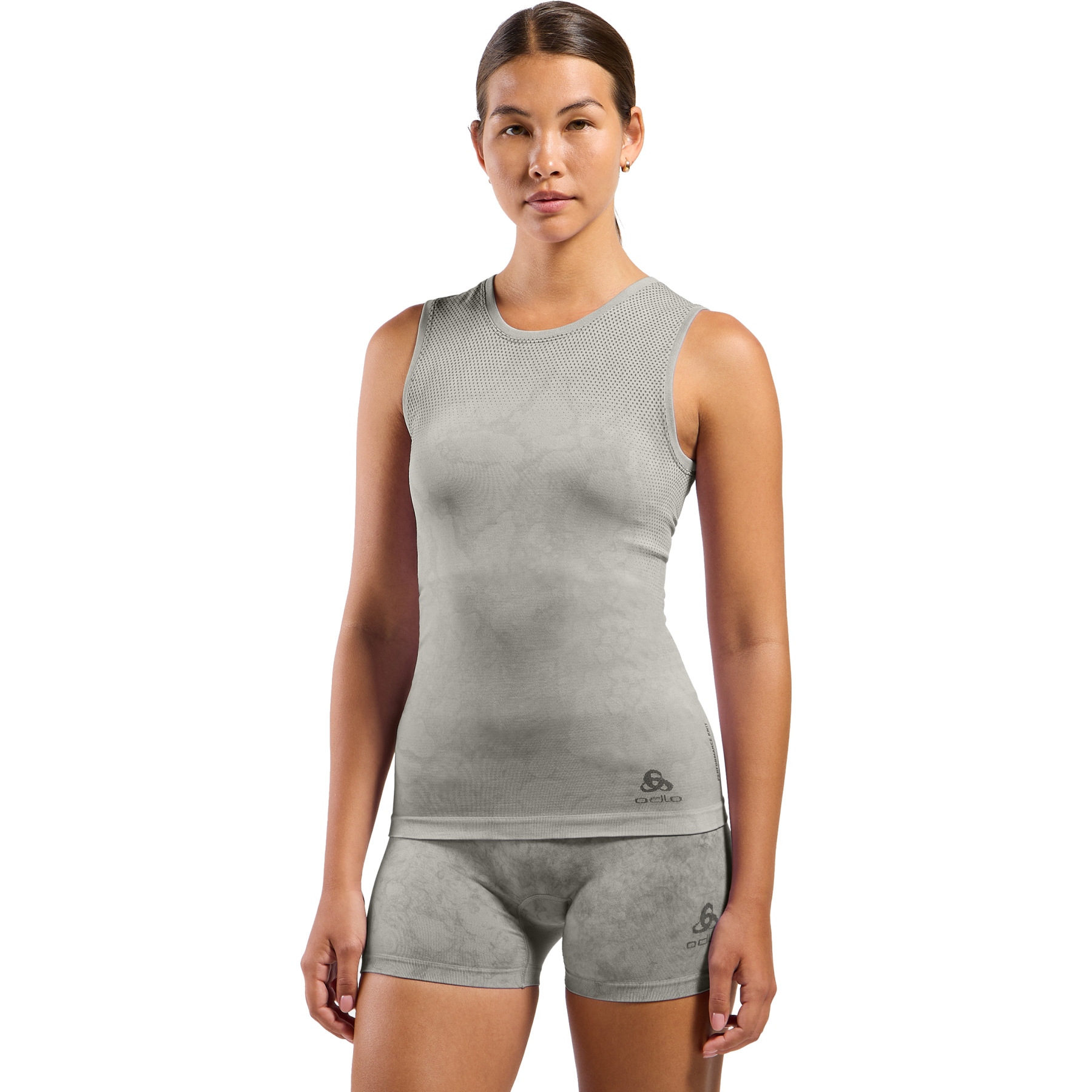 Productfoto van Odlo Performance Light Rain-Dye mouwloze Base Layer Dames - vetiver