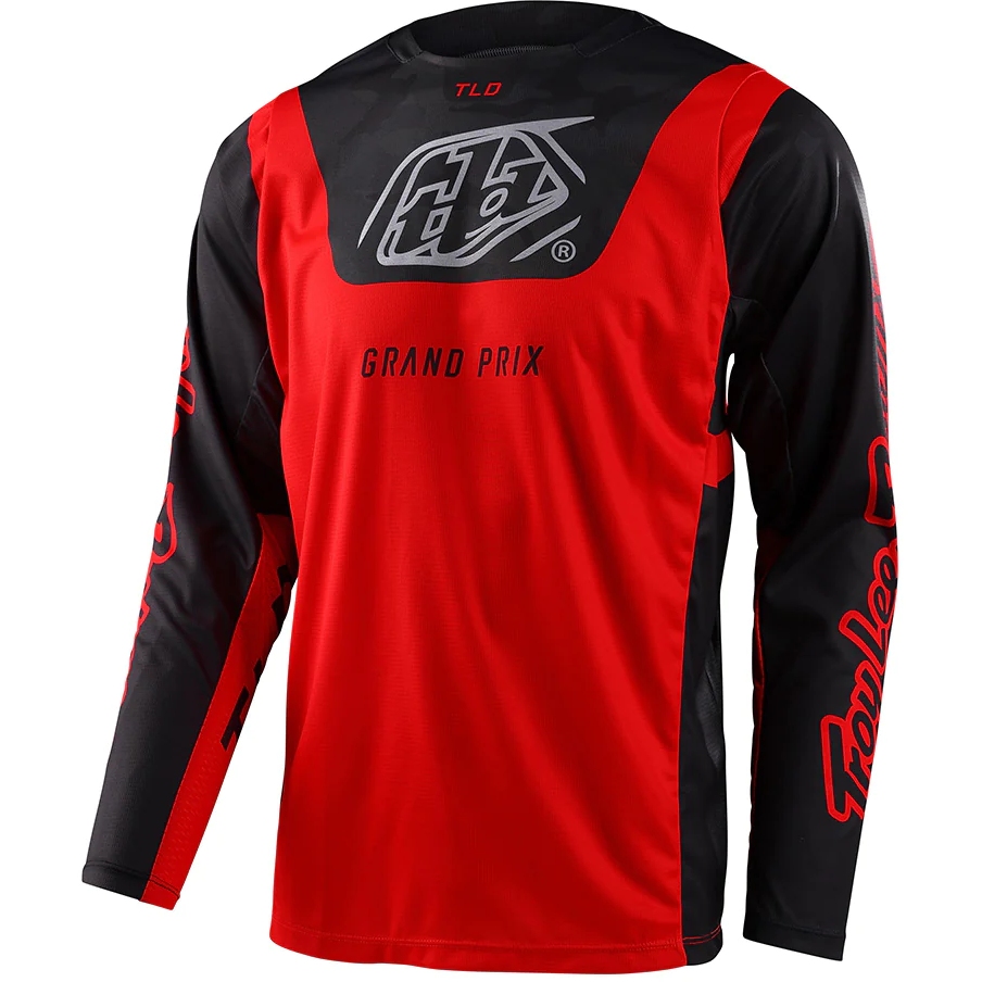 Foto van Troy Lee Designs GP Pro Shirt - Blends Camo Red/Black