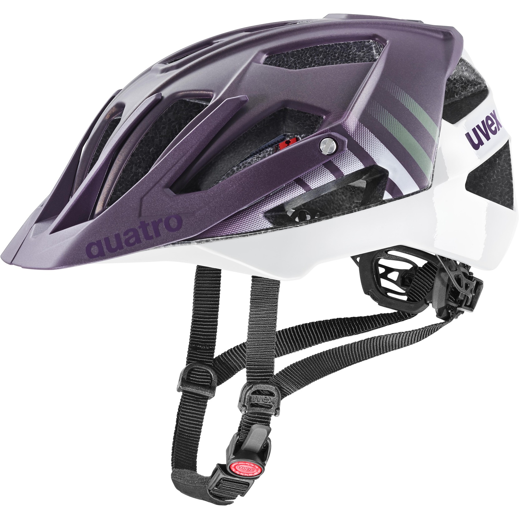 Image of Uvex quatro cc Helmet - plum-white mat