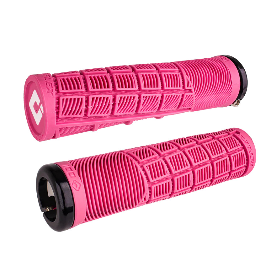 Picture of ODI Reflex V2.1 - Lock-On Grips | 33.5 x 135mm - pink/black