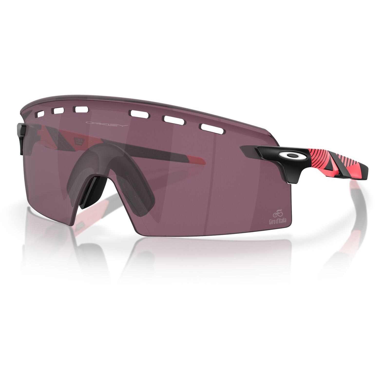 Oakley Encoder Strike Brille - Giro Pink Stripes/Prizm Road Black -  OO9235-1639