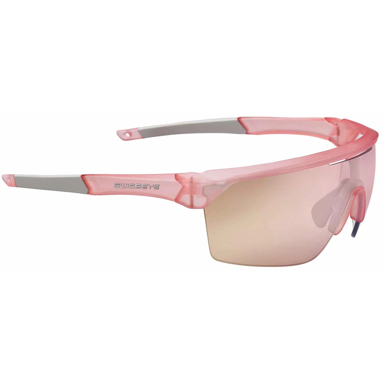 Productfoto van Swiss Eye Sprint Glasses 13043 - Crystal Pink Matt/Grey - Brown Rose Revo
