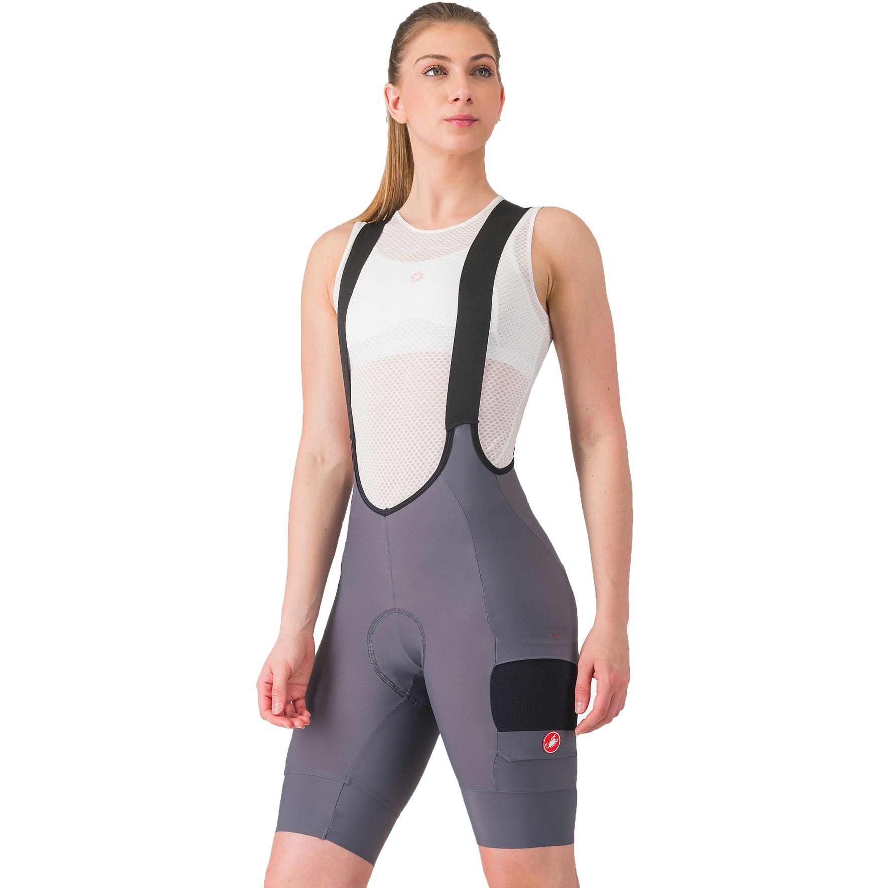 Produktbild von Castelli Unlimited Cargo Trägerhose Damen - smoky grey 021