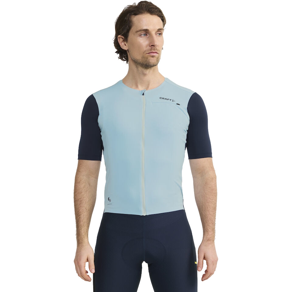 CRAFT Pro Gravel Shortsleeve Jersey Men - Mind/Blaze | BIKE24