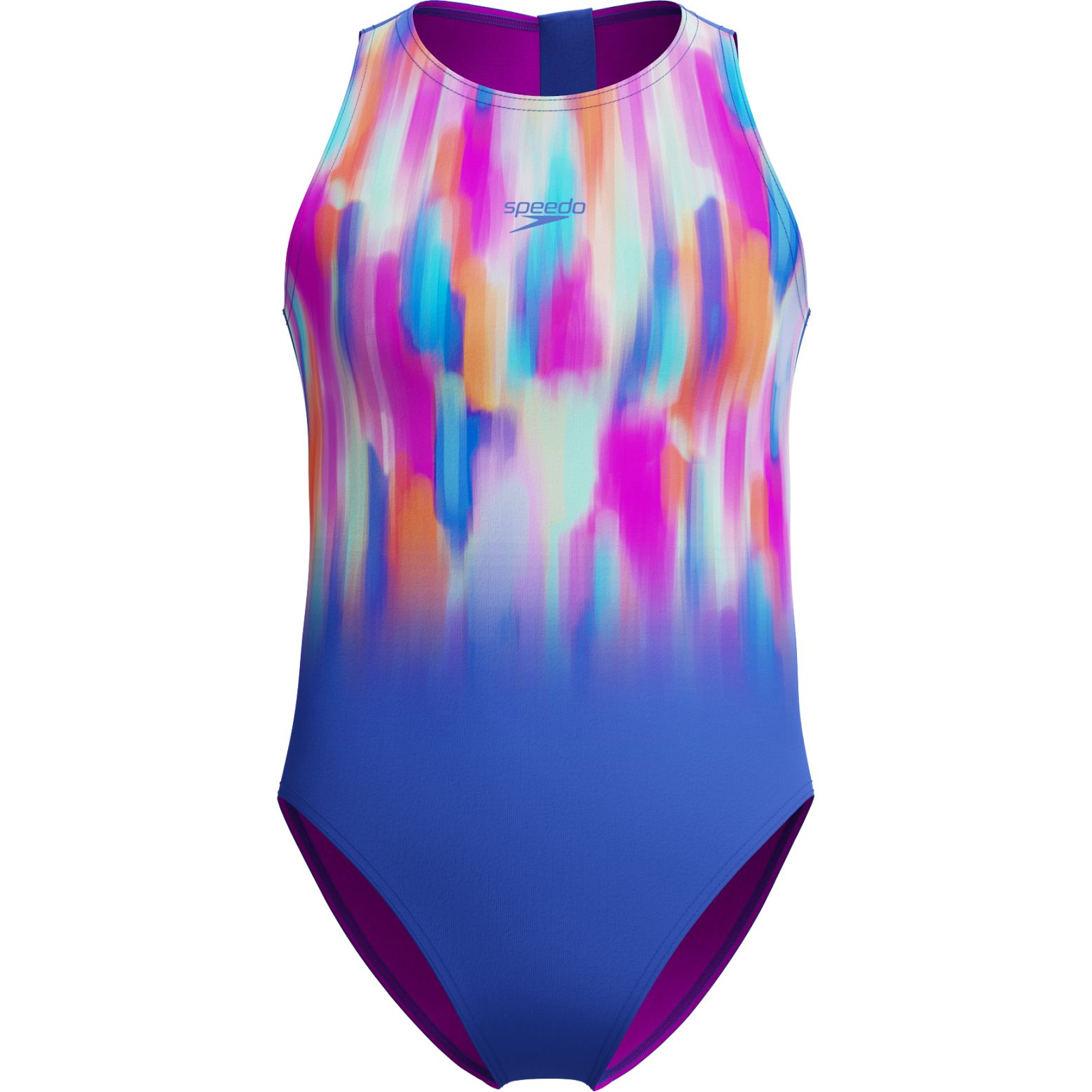 Picture of Speedo Printed Hydrasuit Girls - cobalt pop