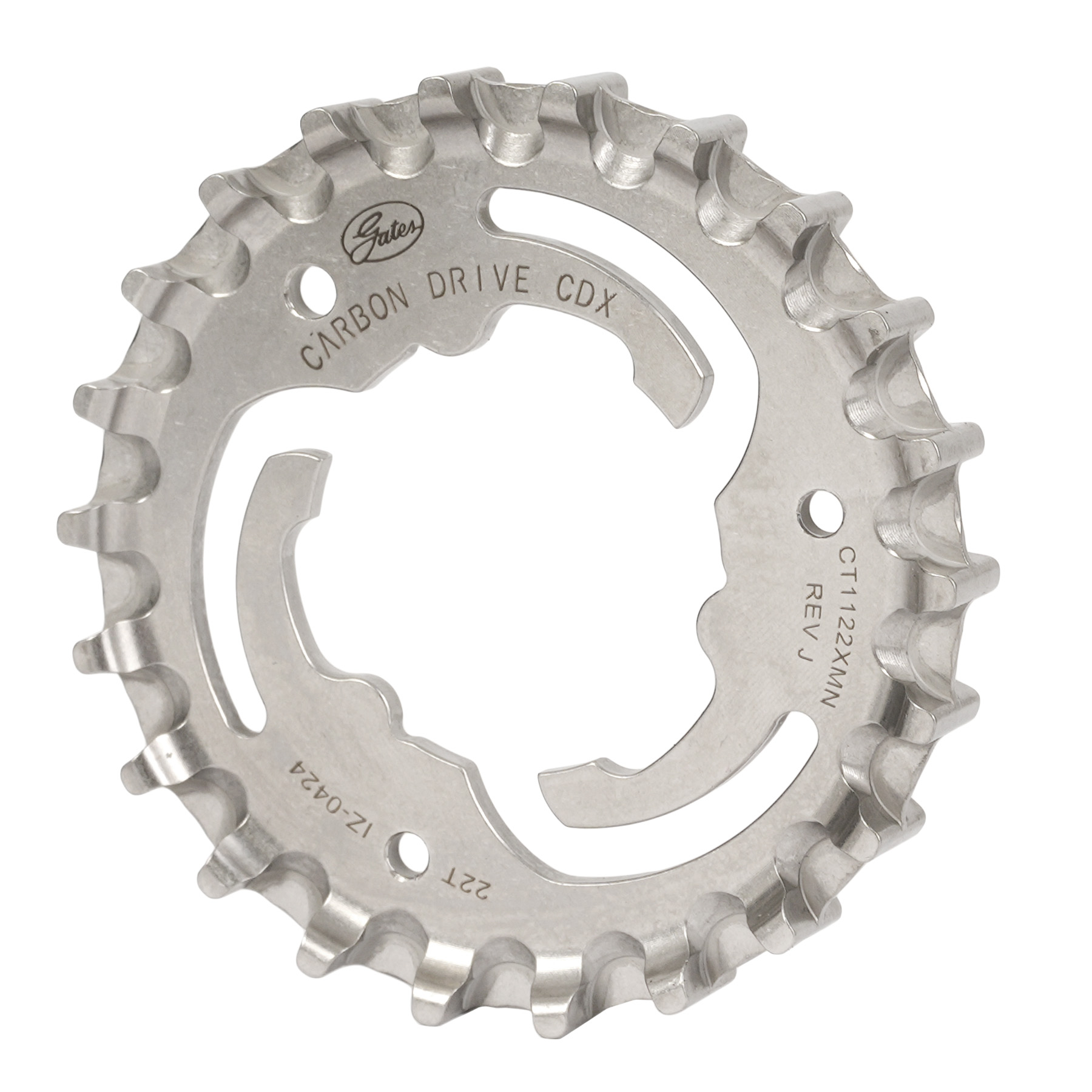 Productfoto van Gates Carbon Drive CDX Centertrack-Sprocket - Rear | Sure Fit / Shimano/Sram - stainless steel