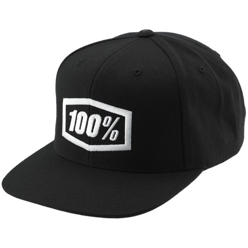 Produktbild von 100% Icon AJ Fit Snapback Cap - schwarz