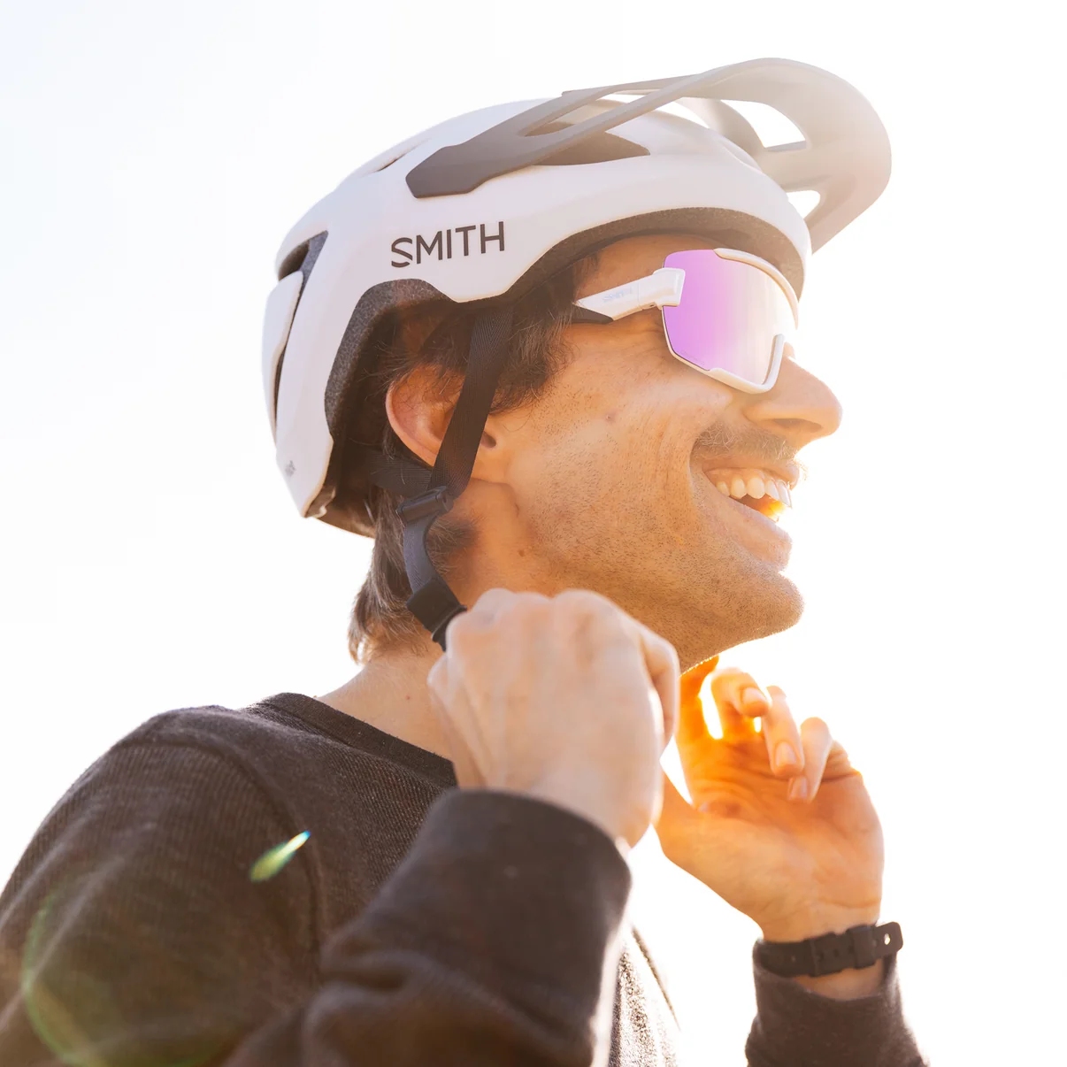 Smith Wildcat ChromaPop Glasses - Matte Summit / Rose Gold Mirror