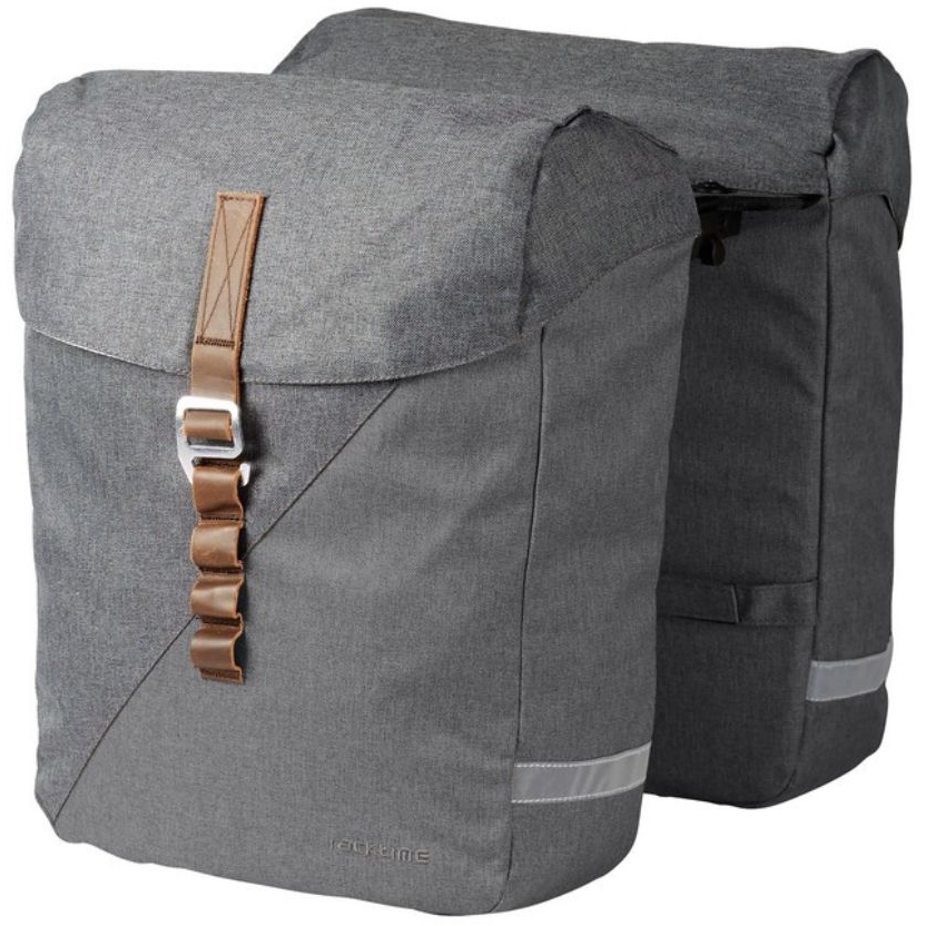 Produktbild von Racktime Heda 2.0 Doppel-Gepäckträgertasche 2x12L - grau