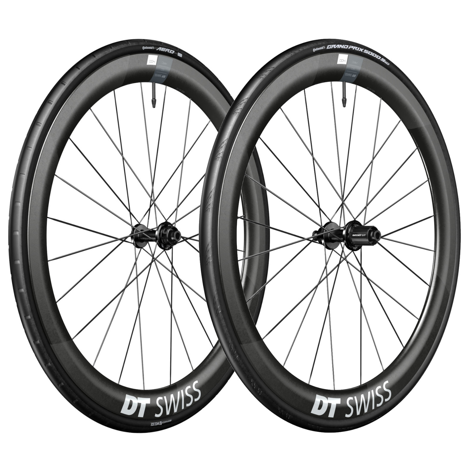 Zdjęcie: DT Swiss | Continental WTS Wheel System - ARC 1400 DICUT 50 Set + Aero 111 / GP 5000 S Folding Tire - 28&quot; | 12x100/12x142mm - HG-L / XDR