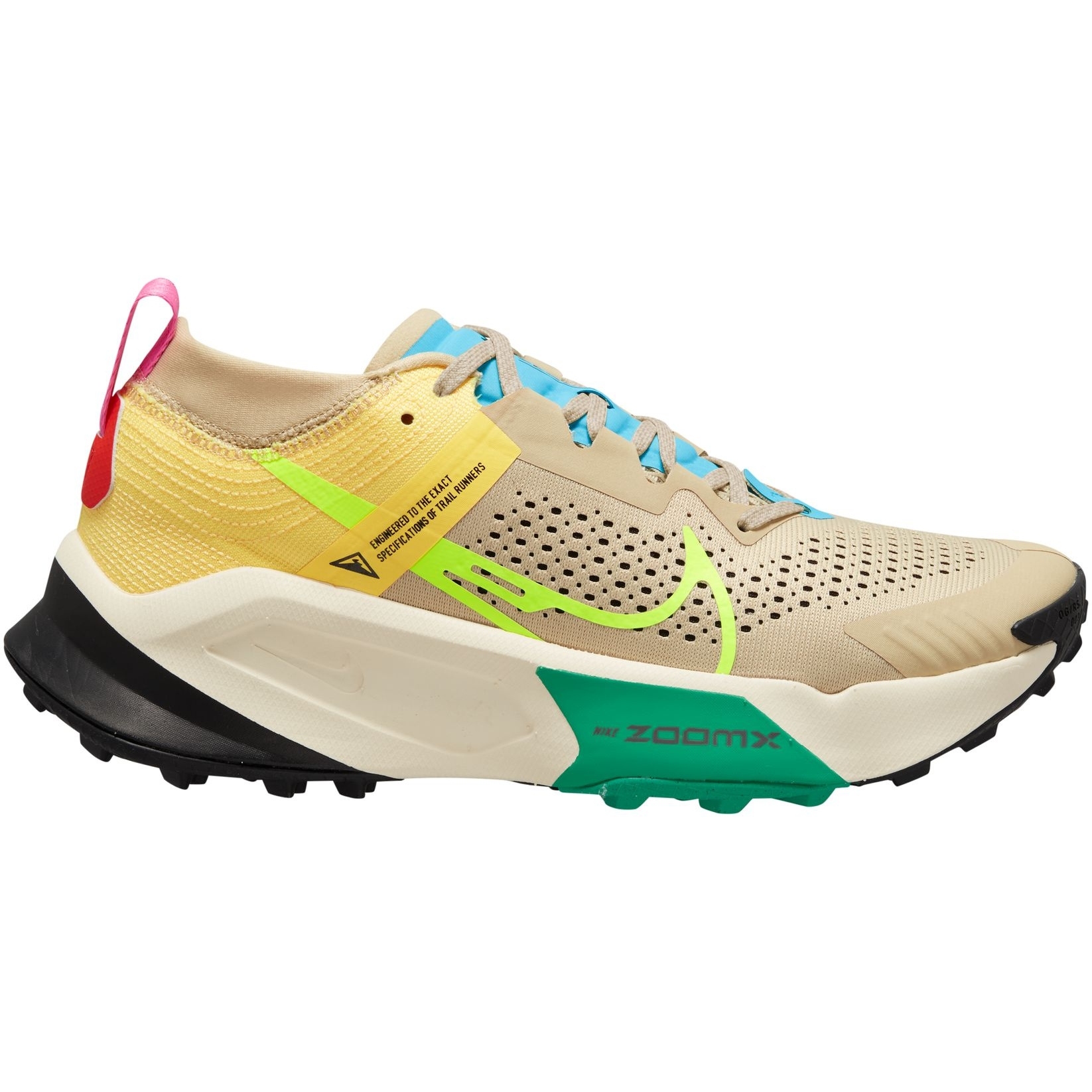 Picture of Nike ZoomX Zegama Womens Trail Running Shoes - team gold/volt-citron pulse DH0625-700
