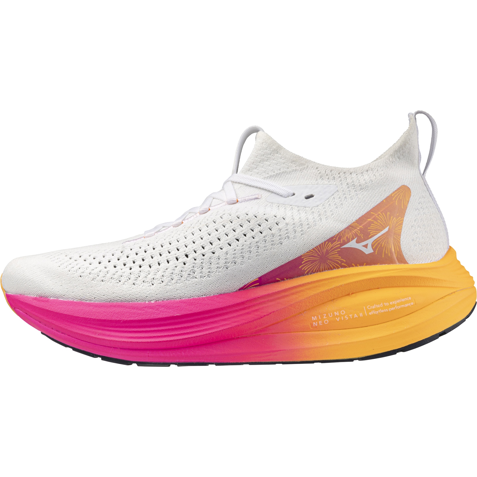 Productfoto van Mizuno Neo Vista 2 Hardloopschoenen Unisex - White/White/Pink Tetra