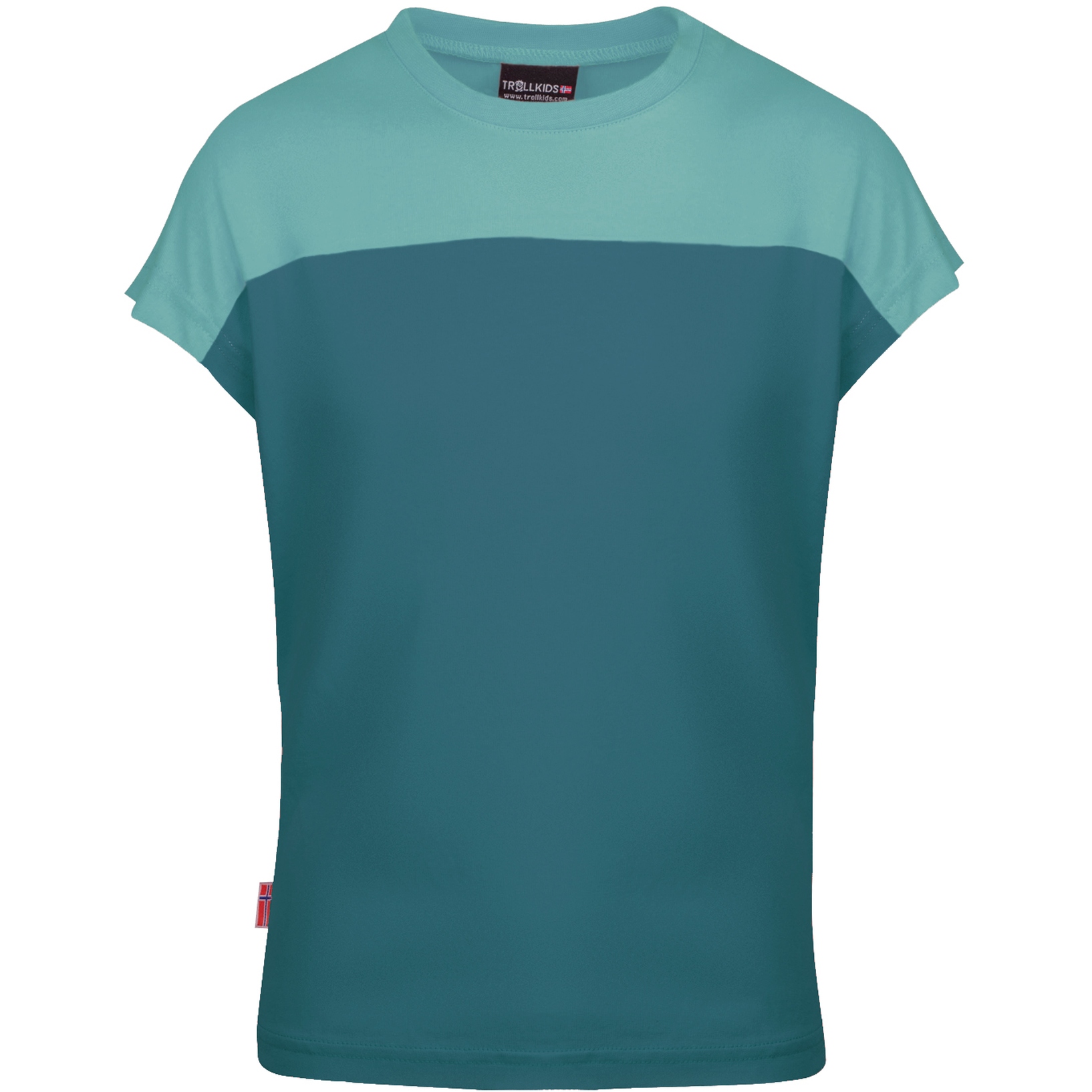 Produktbild von Trollkids Bergen Mädchen T-Shirt - teal/glacier green