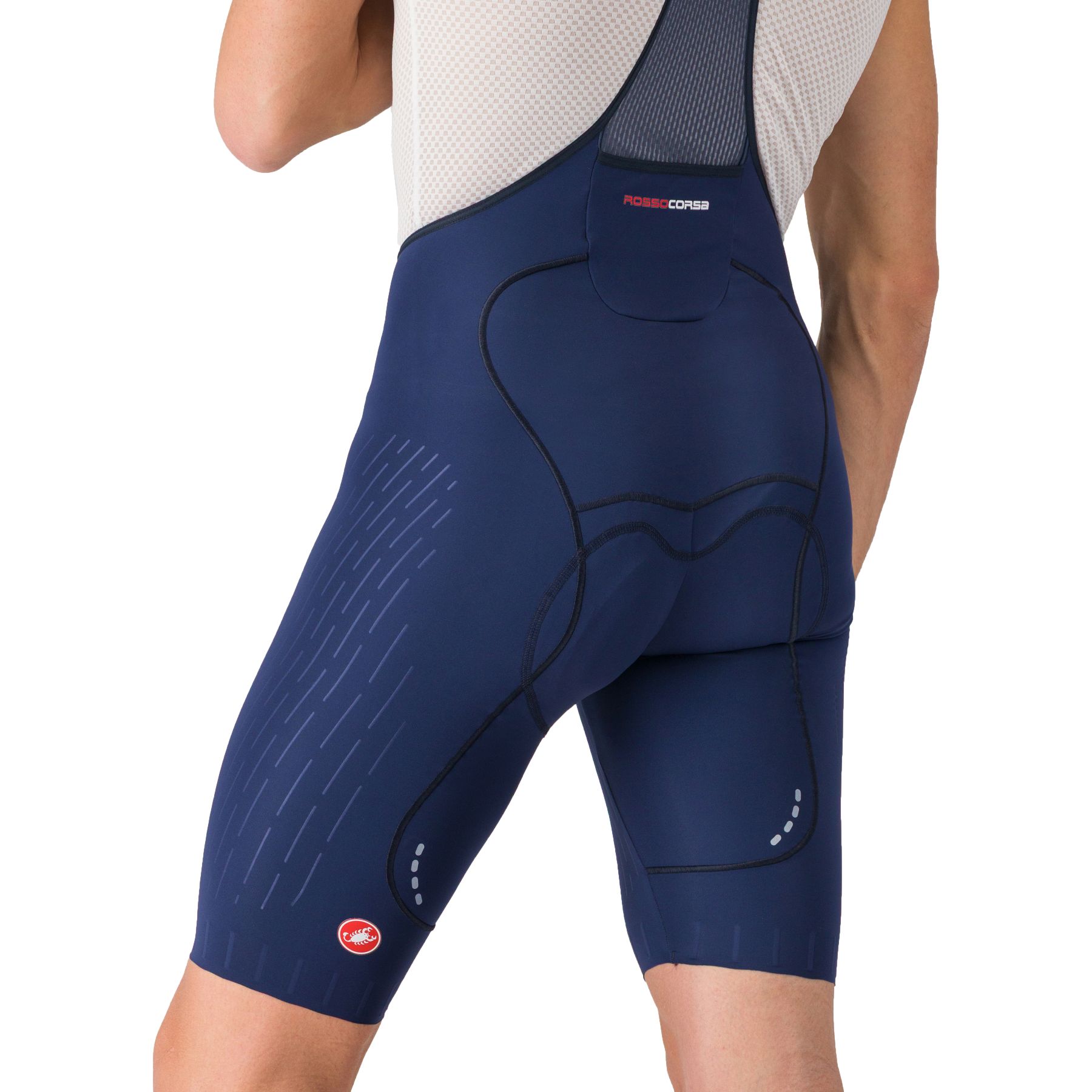 Castelli FREE AERO RACE S BIBSHORT ネイビーM Castelli Free Aero Race S Bibshorts Men - belgian blue 424