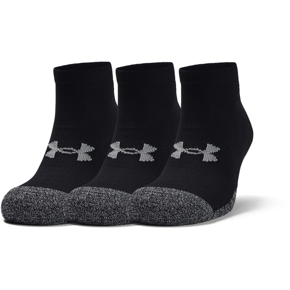 Under Armour HeatGear® Lo Cut Socks 3Pack Black/Black/Steel BIKE24