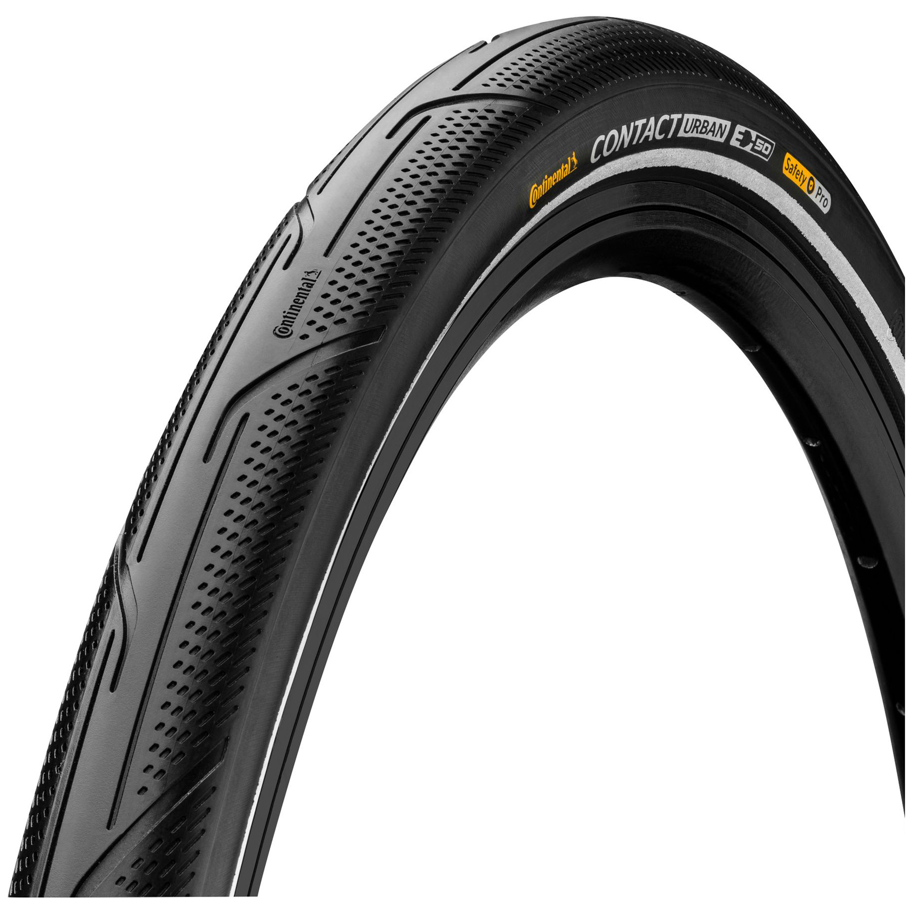 Picture of Continental Contact Urban Wire Bead Tire - PureGrip | ECE-R75 - 37-622 | black reflective