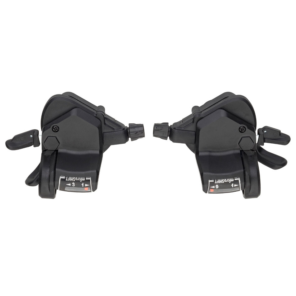 Picture of microSHIFT MTB TS39-9 Thumb Tap Shift Levers - 3x9-speed - Pair