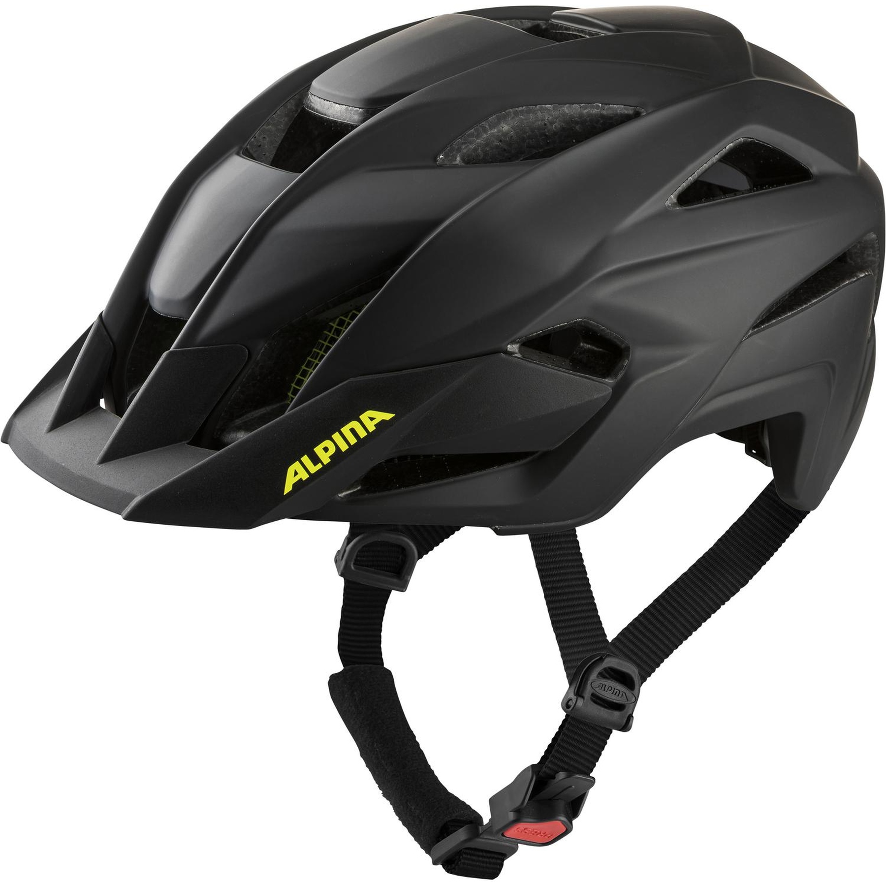 Picture of Alpina Kamloop Bike Helmet - black-neon yellow matt