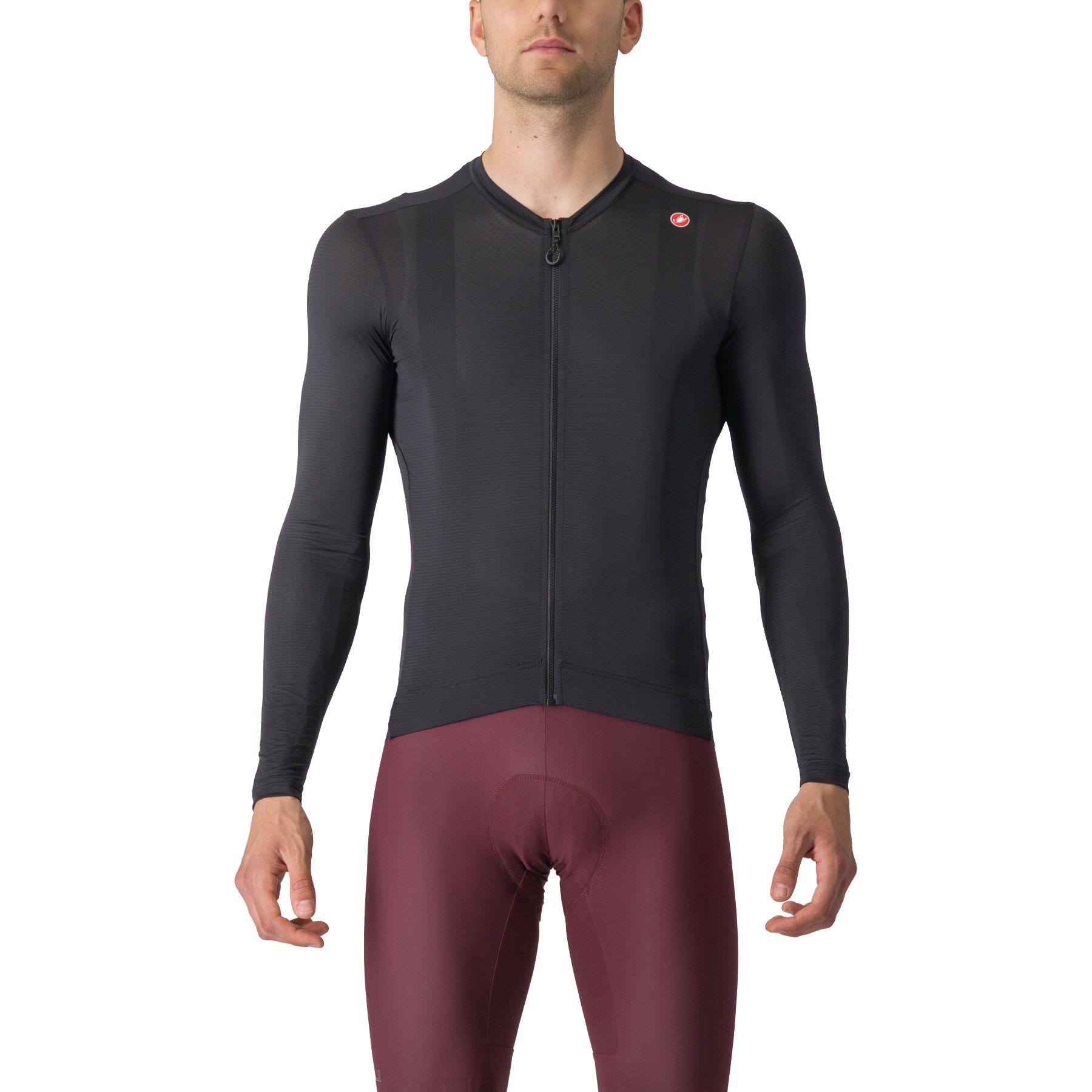 Picture of Castelli Espresso Long Sleeve Jersey Men - light black/dark grey 085