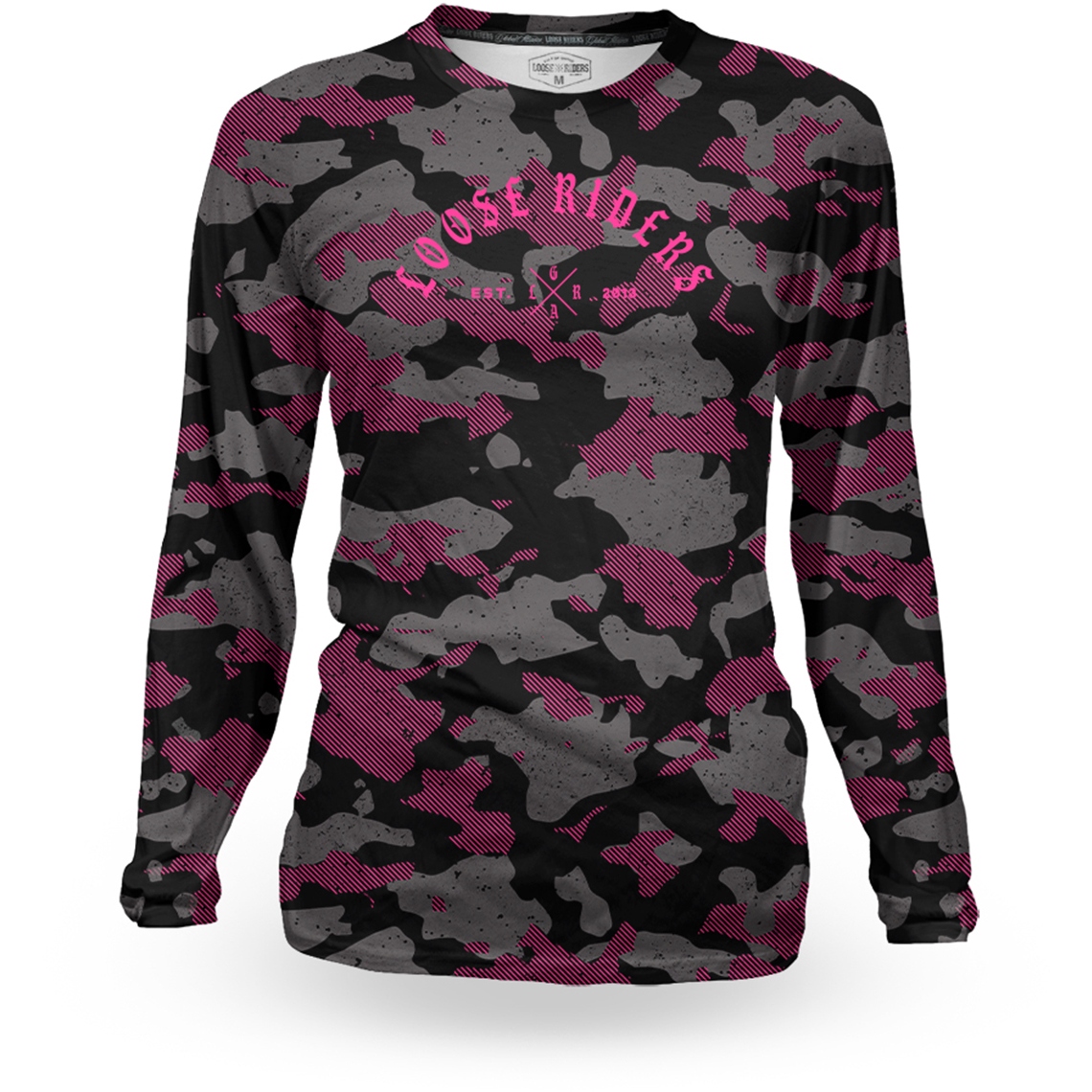 Picture of Loose Riders Classic Technical Womens Long Sleeve Jersey - Pink Camo