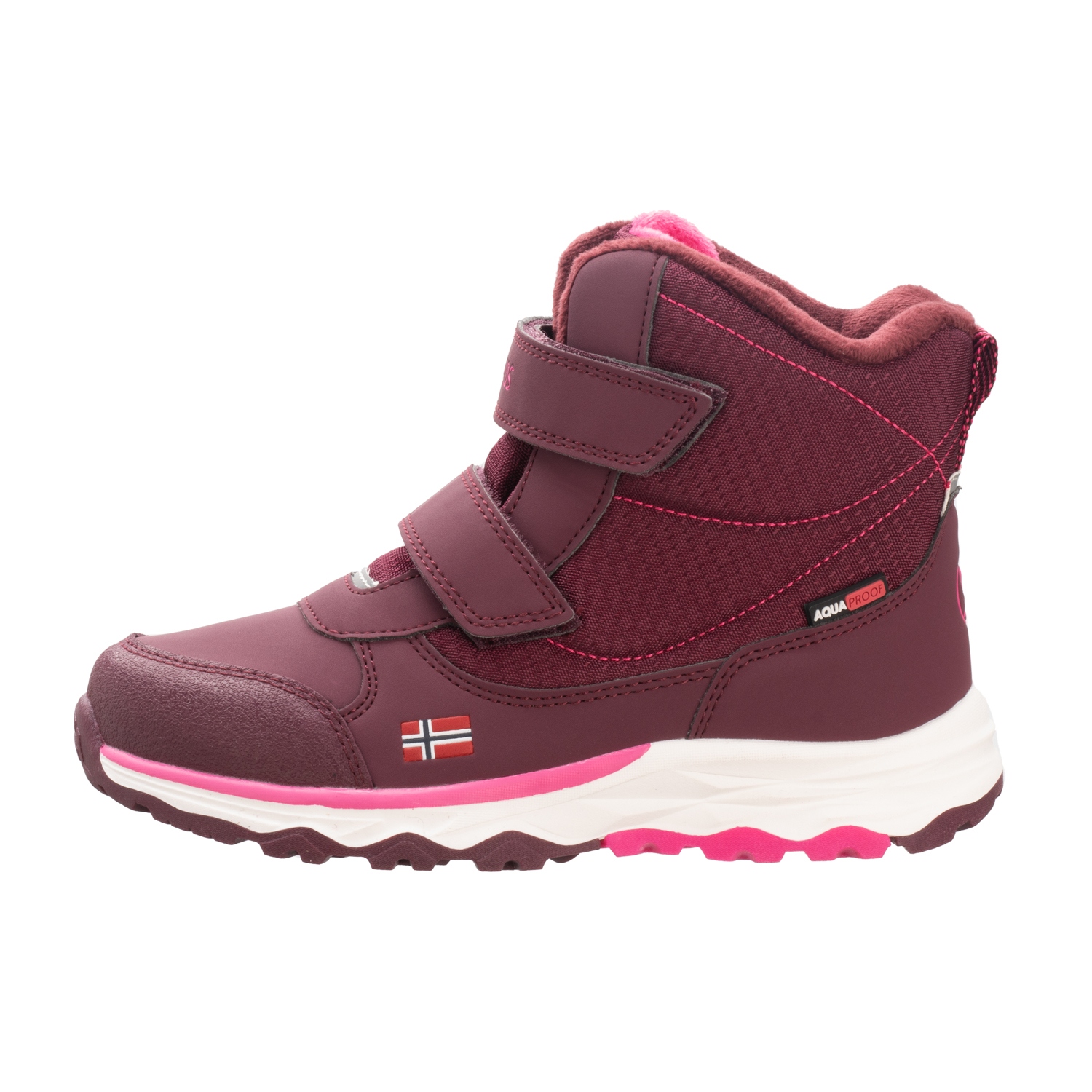 Produktbild von Trollkids Hafjell Winterschuhe Kinder - redwood/magenta