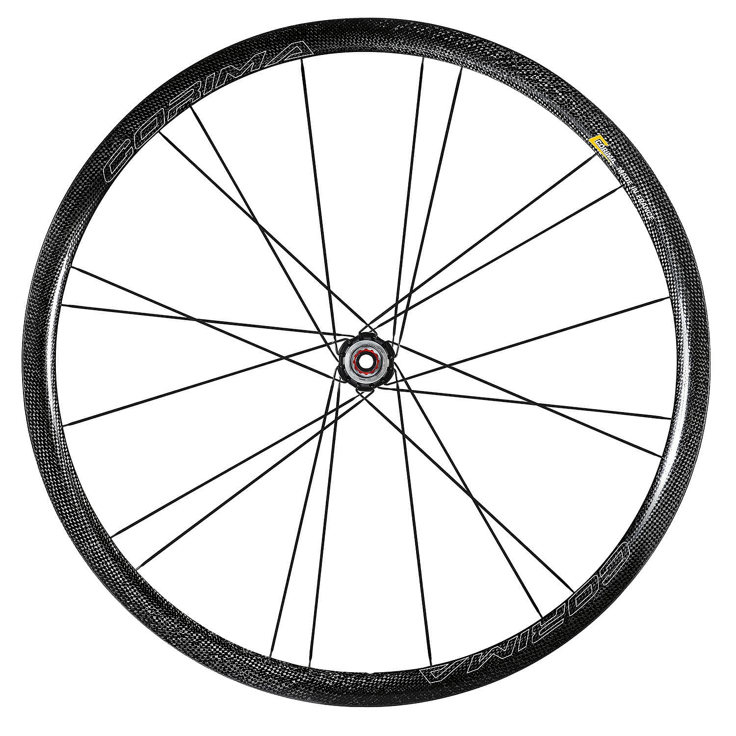 Productfoto van CORIMA 32 WS Black DX - Carbon Rear Wheel - Clincher - Centerlock - 12x142mm - Shimano HG - outline