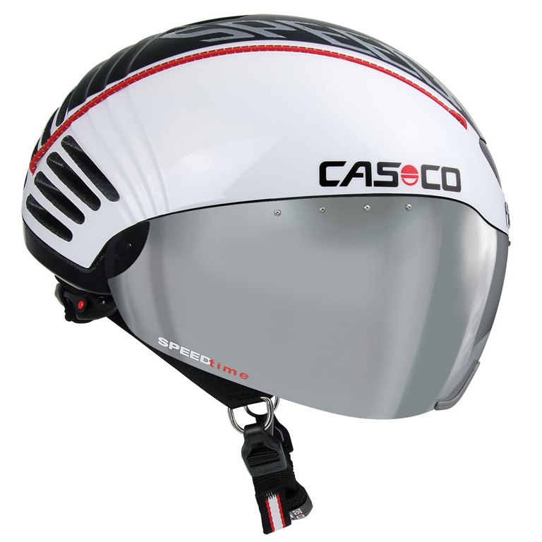 Produktbild von Casco SPEEDtime Helm - schwarz/weiß