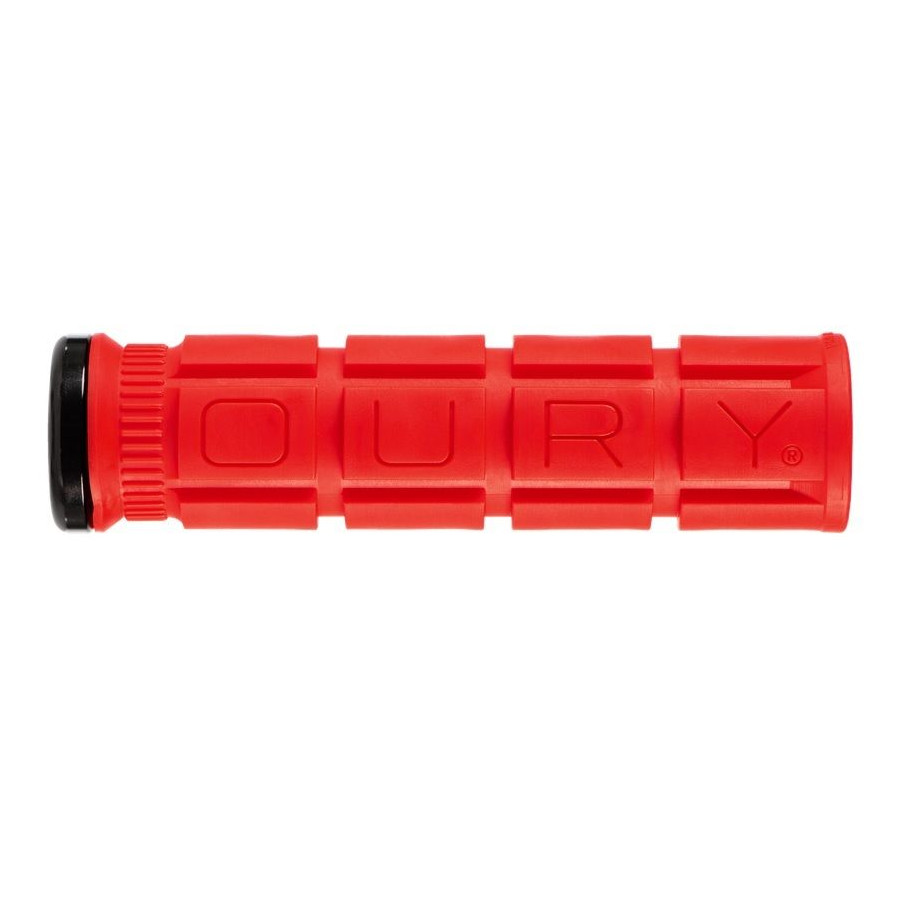 Picture of Oury V2 Single-Clamp Lock-On Bar Grips - 135/33.0mm - candy red